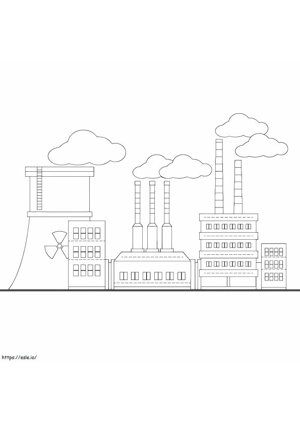 Free Factory To Color coloring page