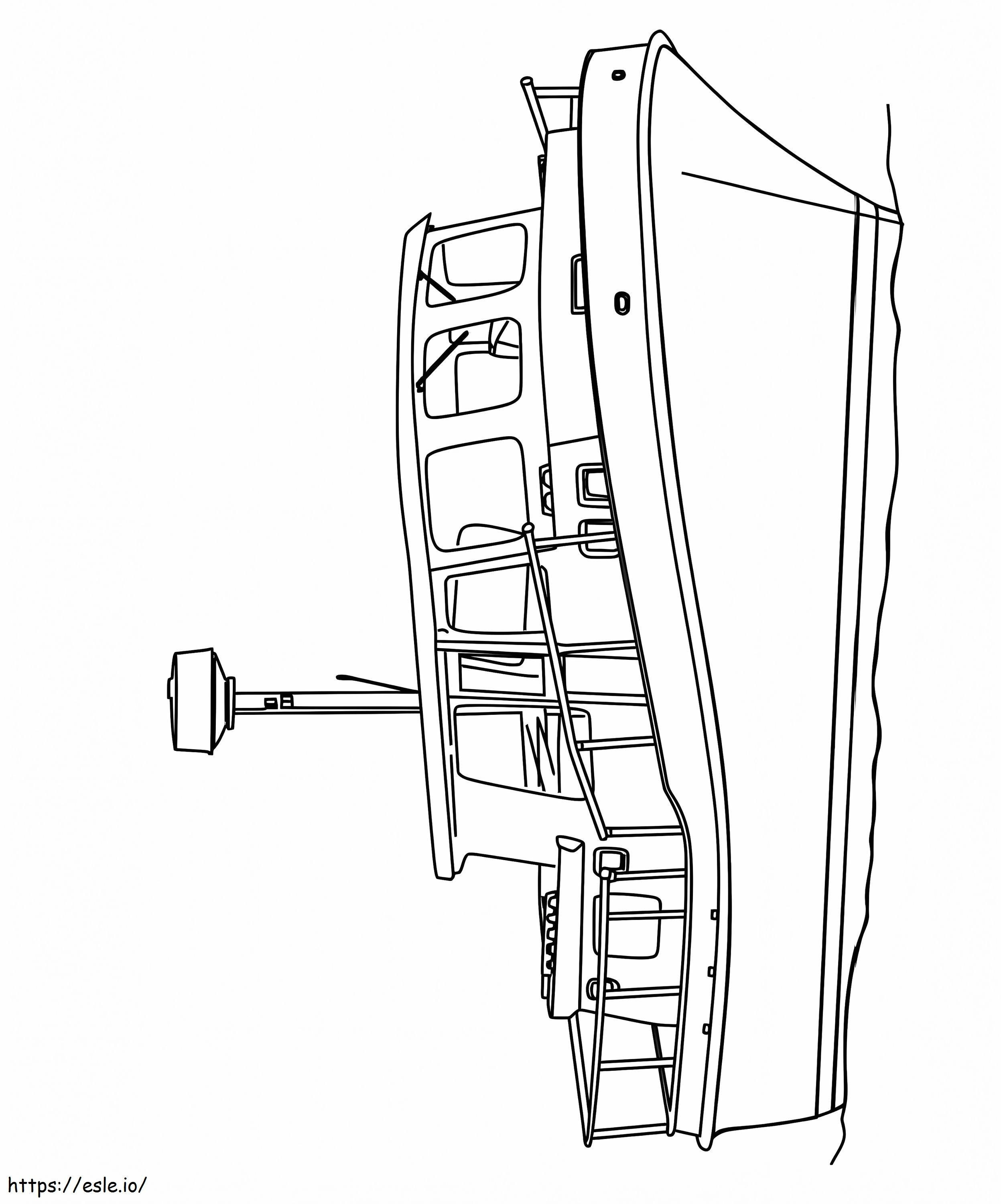 A Trawler coloring page