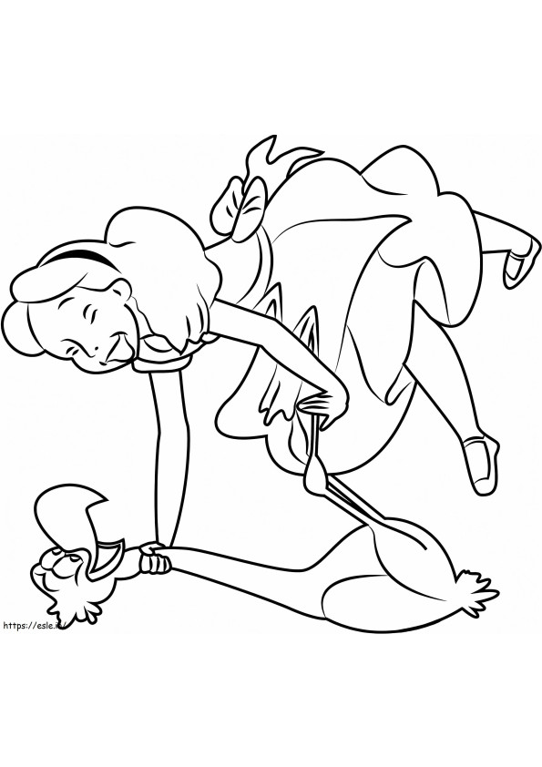 Alice With Flamingo