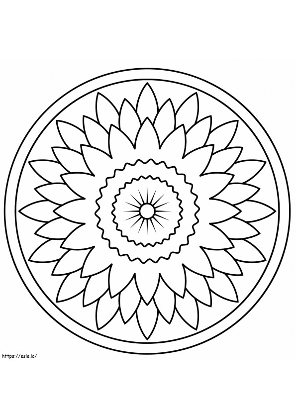 Mandala Bunga yang Menakjubkan Gambar Mewarnai