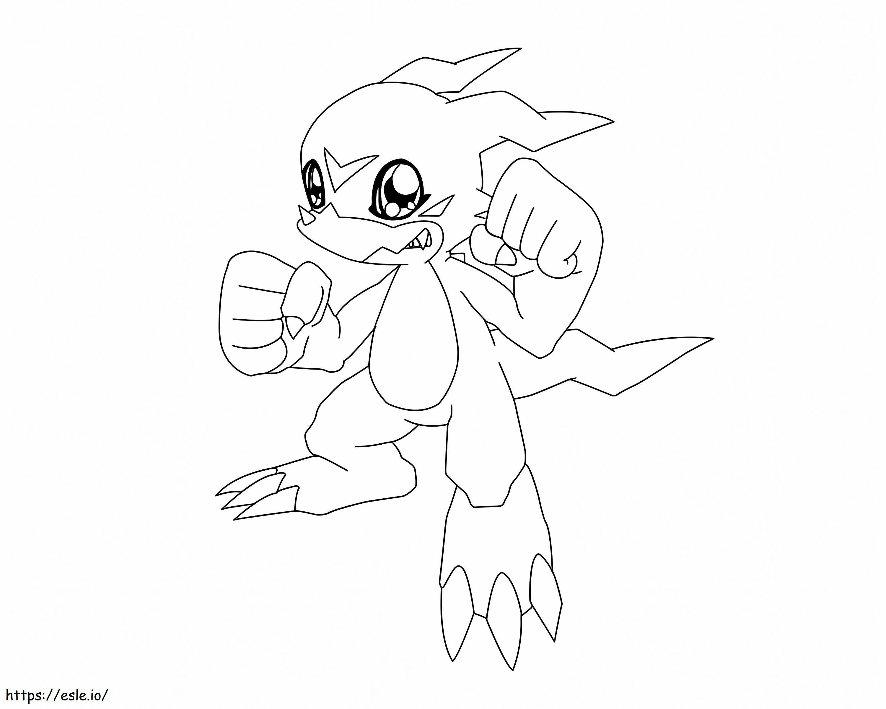 Veemon coloring page