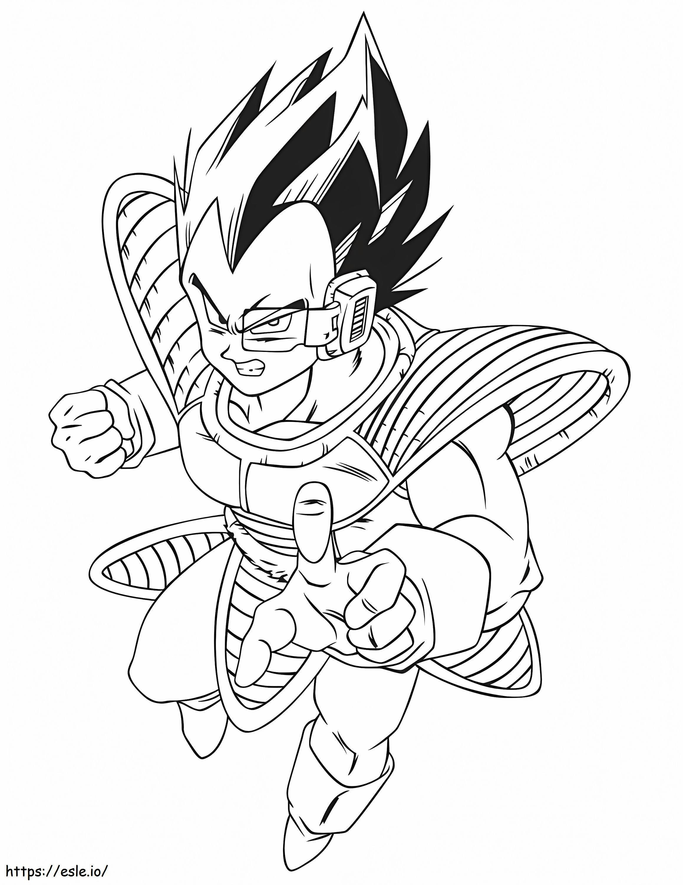 Vegeta 5 Gambar Mewarnai