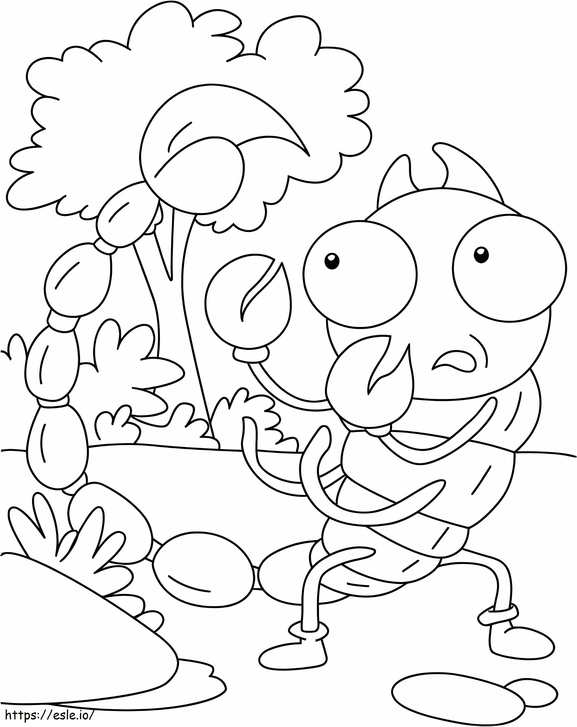 Animated Scorpion coloring page