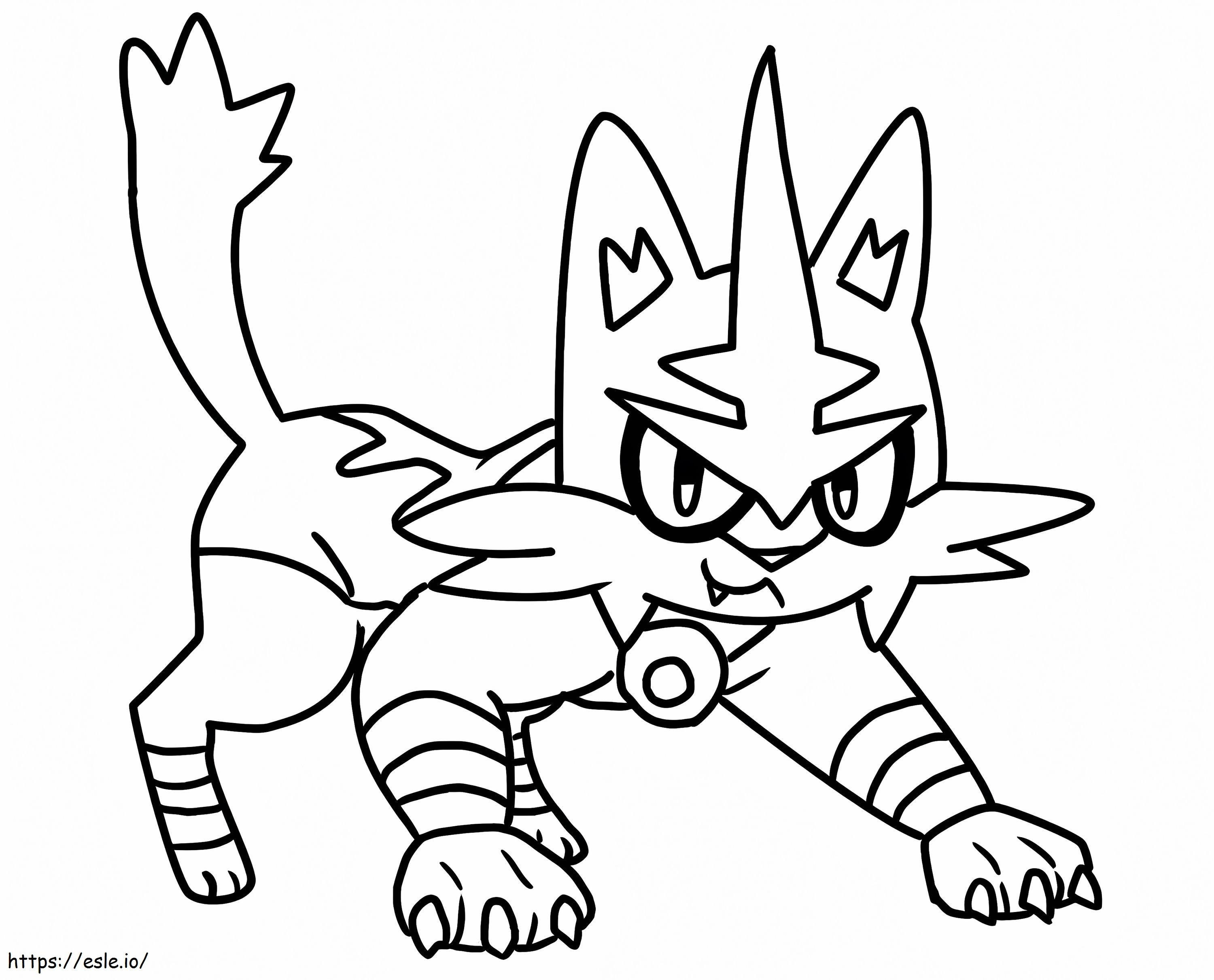 Coloriage Pokémon Torracat 2 à imprimer dessin