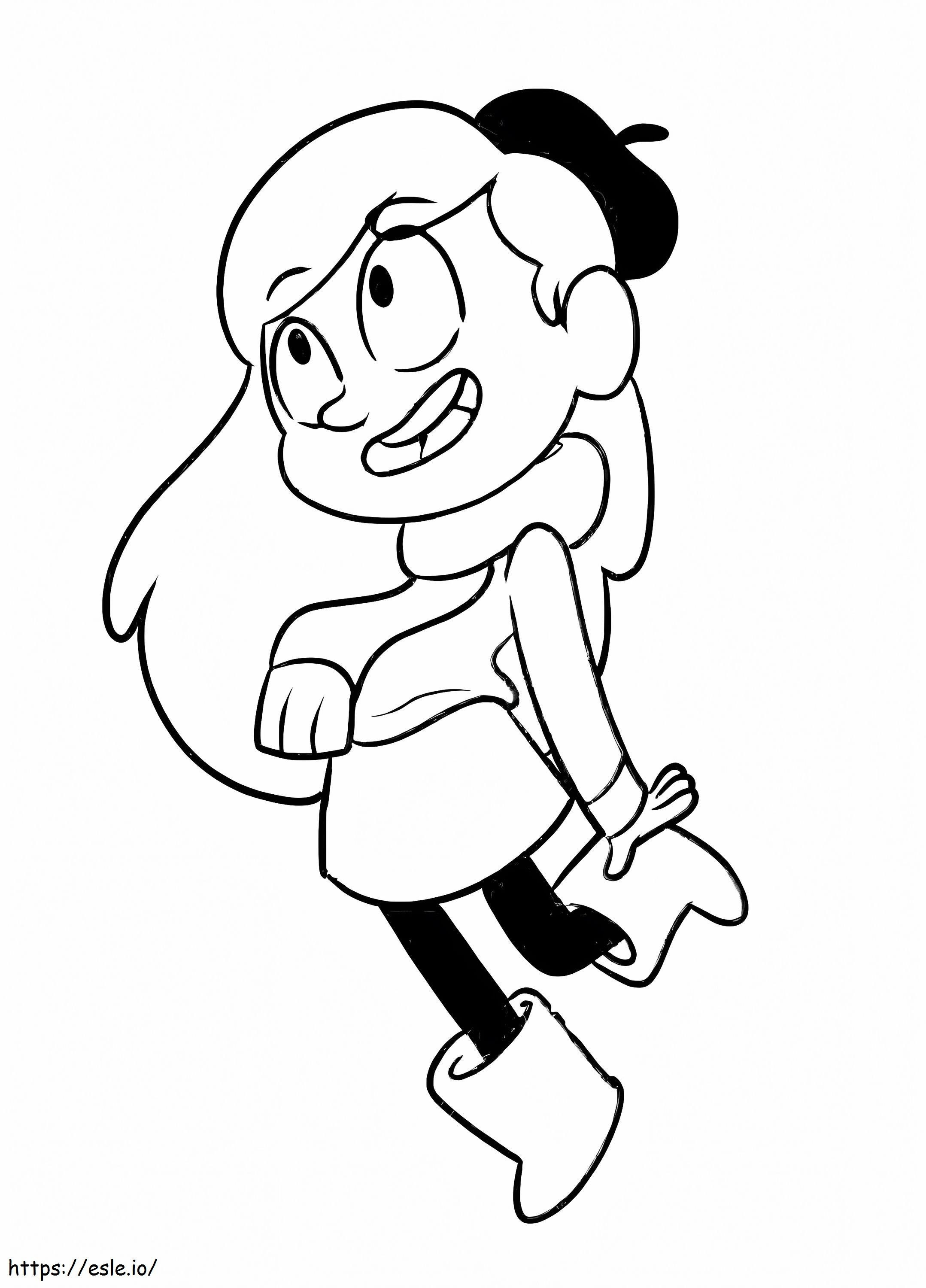 Happy Hilda coloring page