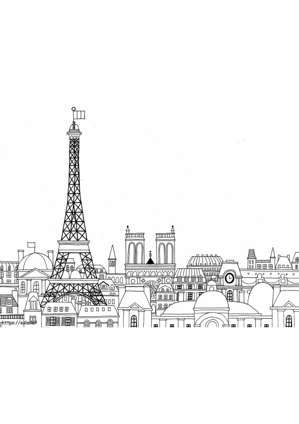 Güzel Şehir Paris boyama