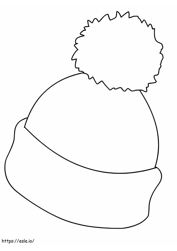 Winter Hat coloring page