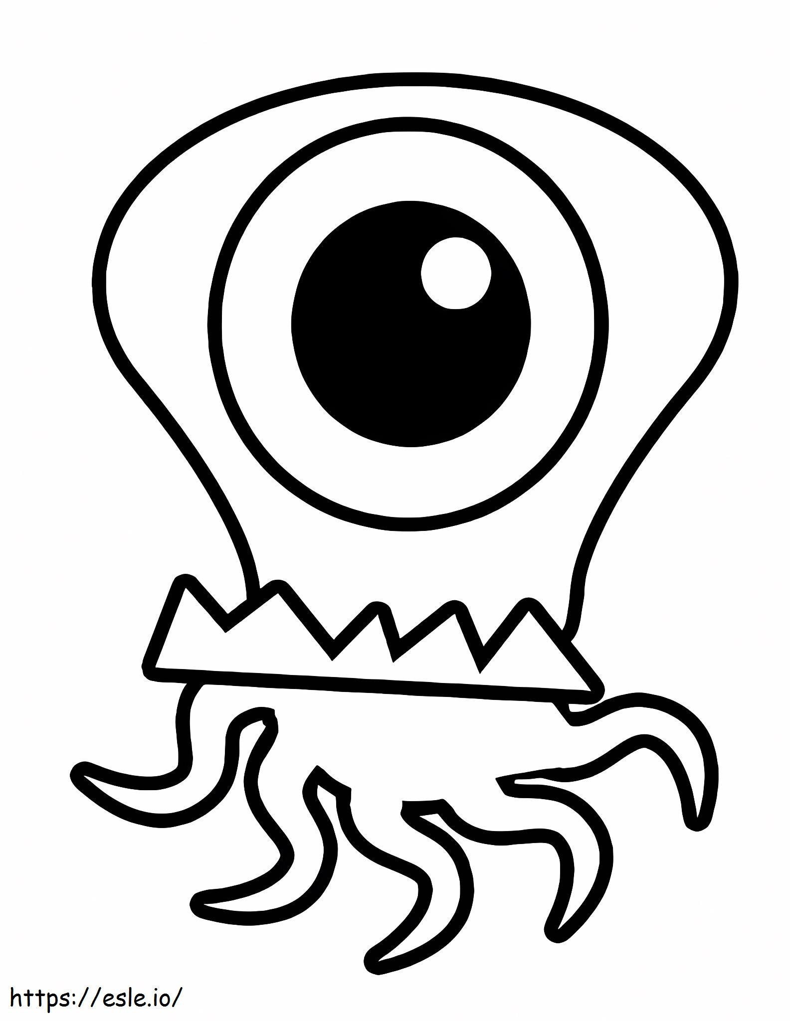 Monster Squid coloring page