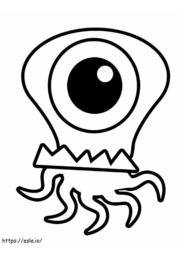 Monster Squid coloring page
