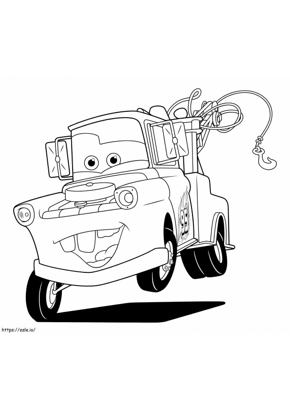 Printable Mater coloring page