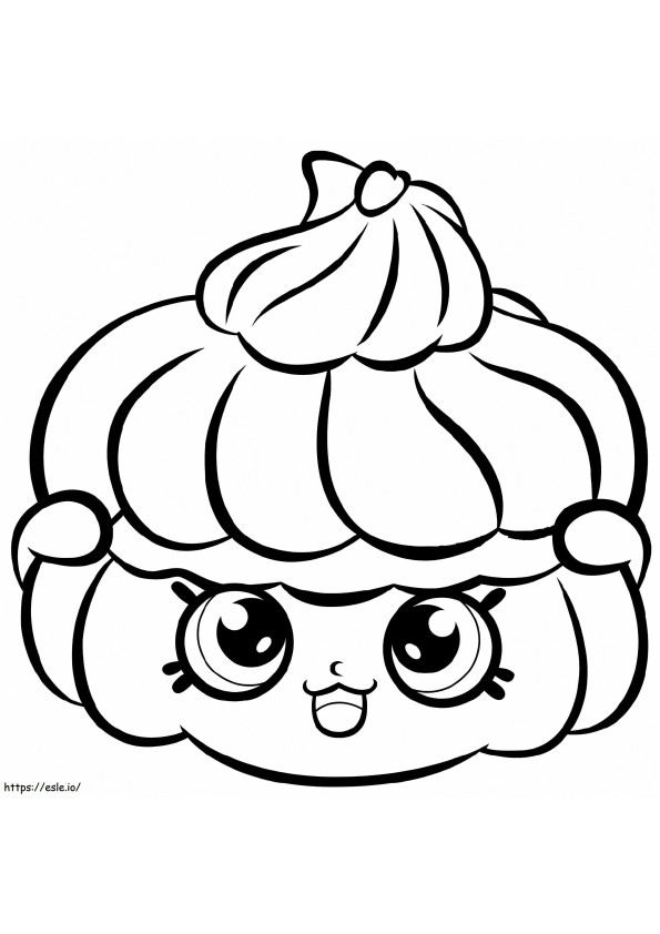 Bitzy Biscuit Shopkin coloring page
