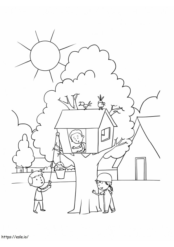 Casa sull'albero per bambini
