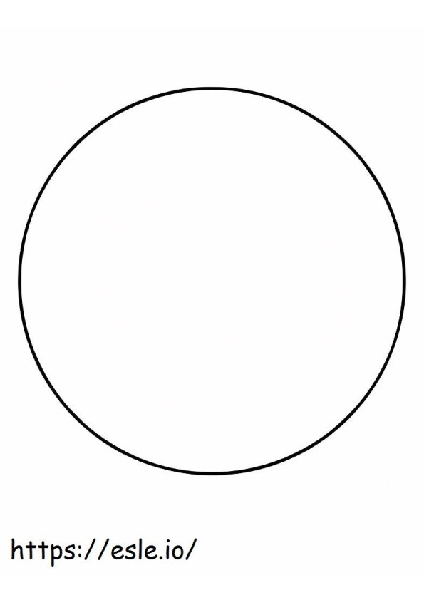 Basic Circle coloring page