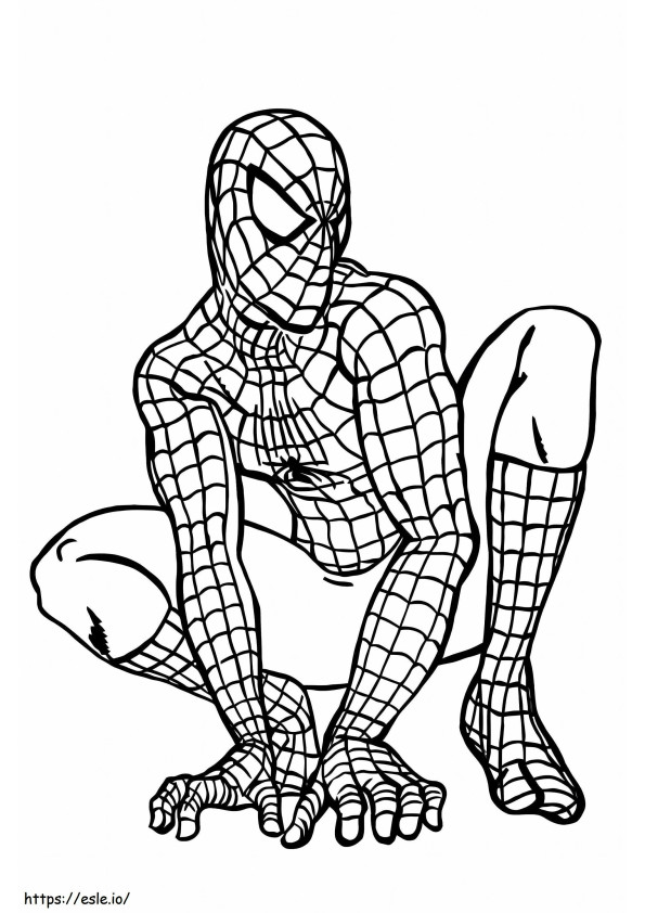 Wielki Spider-Man kolorowanka