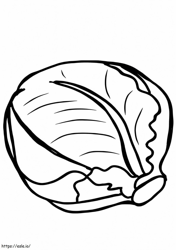 Normal Cabbage 3 coloring page