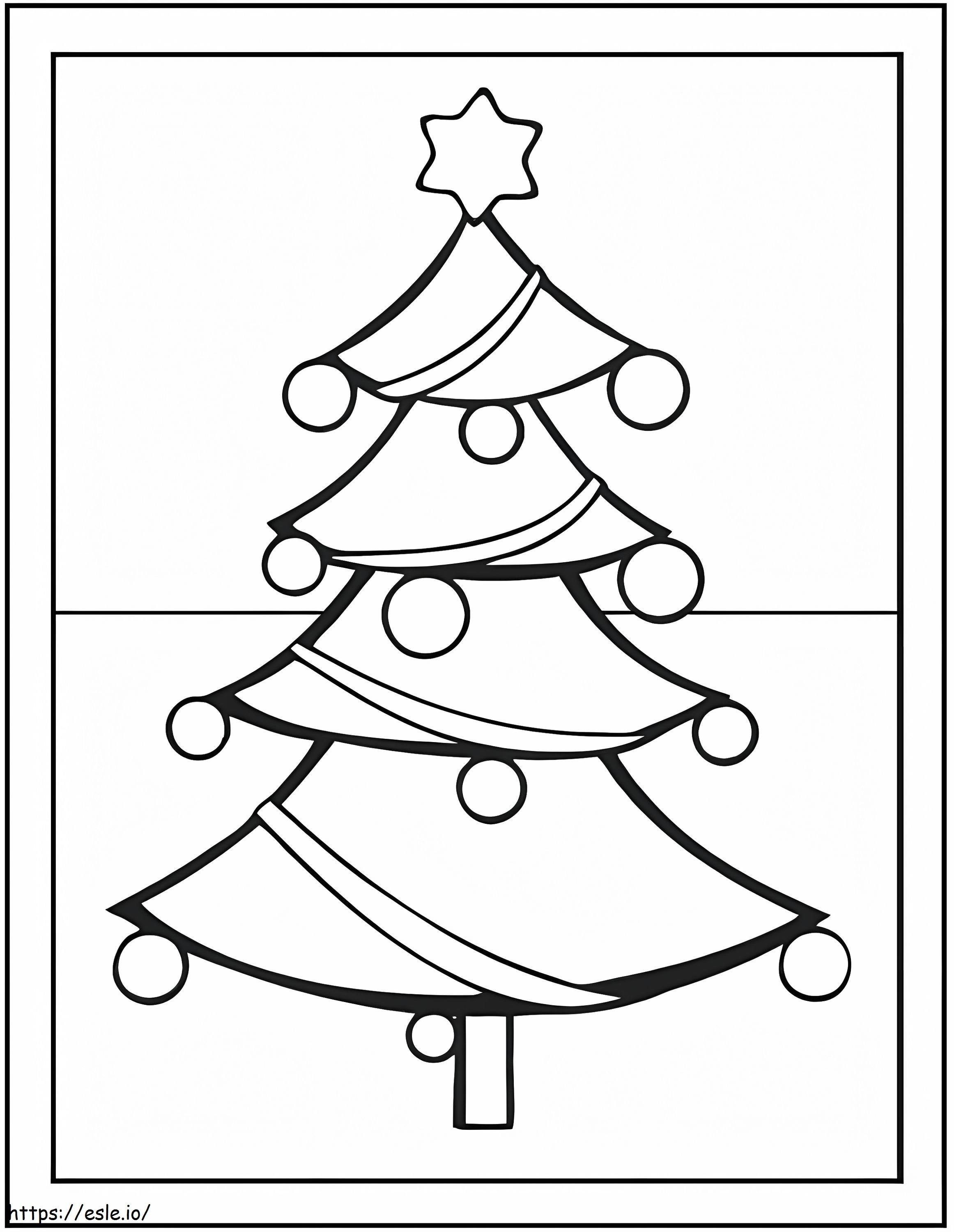 Perfekter Weihnachtsbaum ausmalbilder