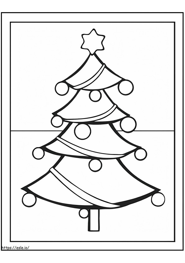 Perfect Christmas Tree coloring page