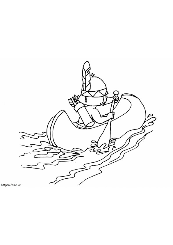 Printable Rowing coloring page