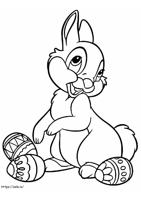 Easter Thumper coloring page