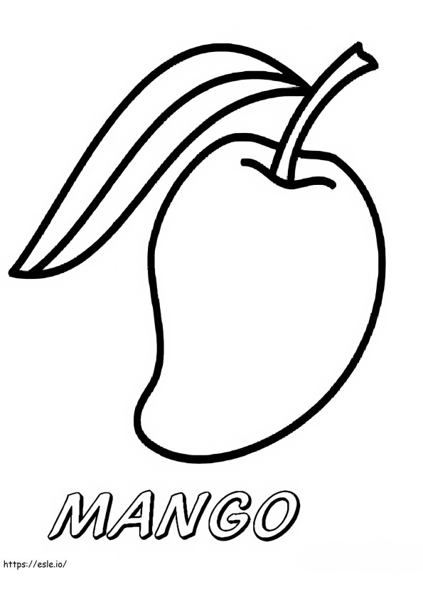 Normal Mango 1 coloring page