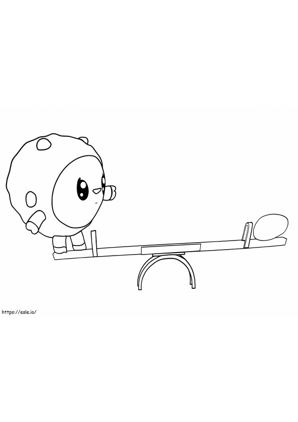 Wally In BabyRiki coloring page