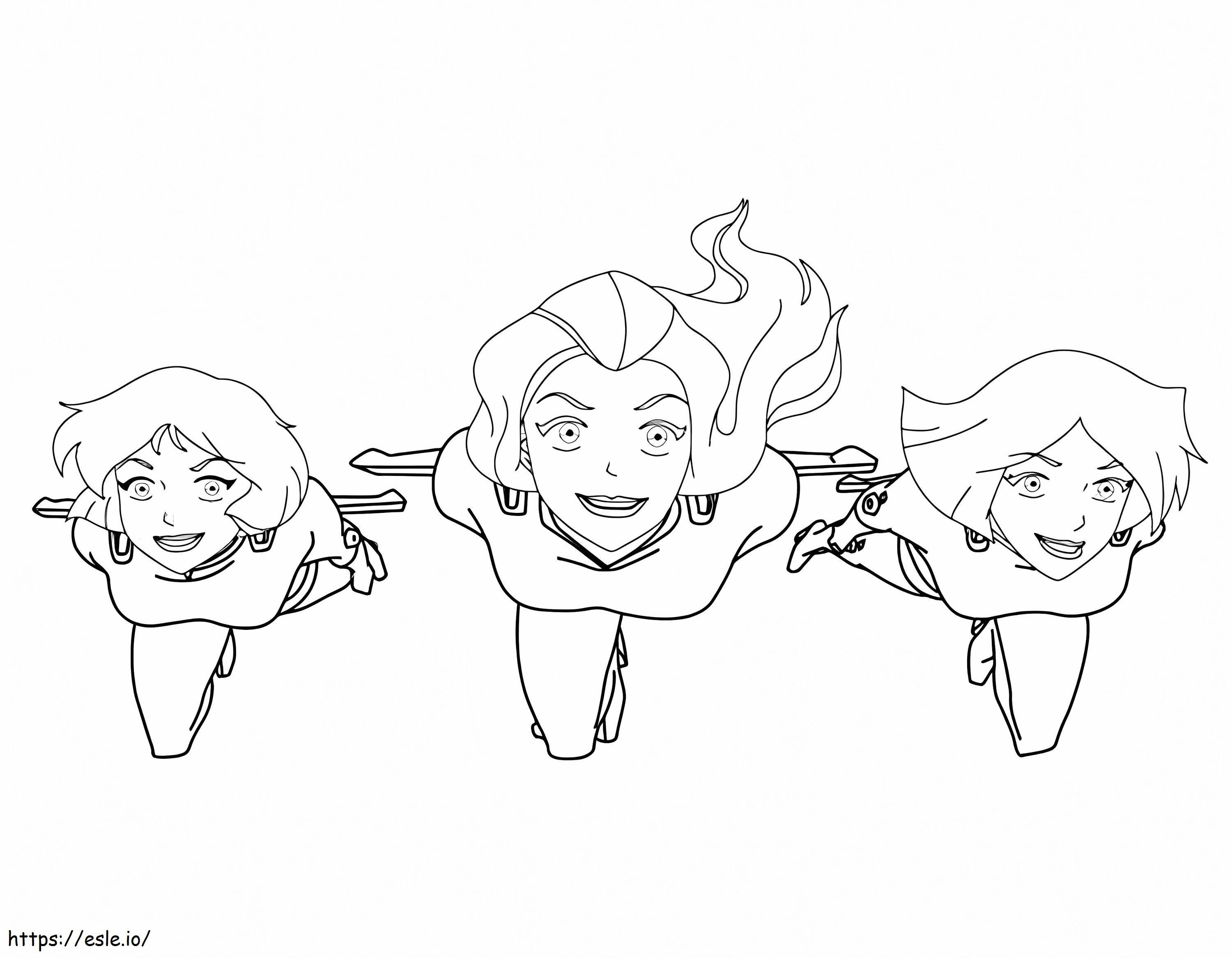 Totally Spies To Color coloring page