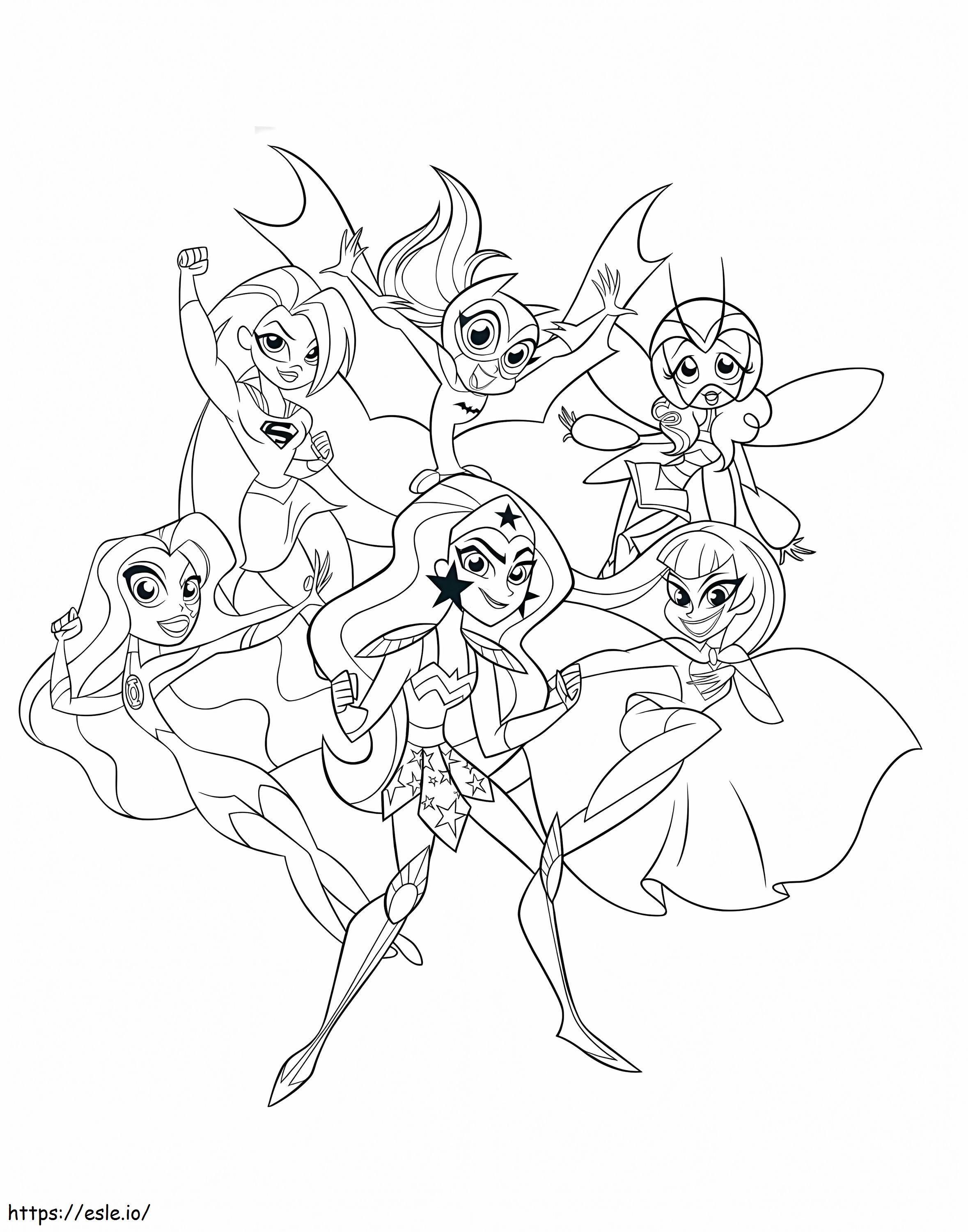 DC Super Hero Girls 1 coloring page
