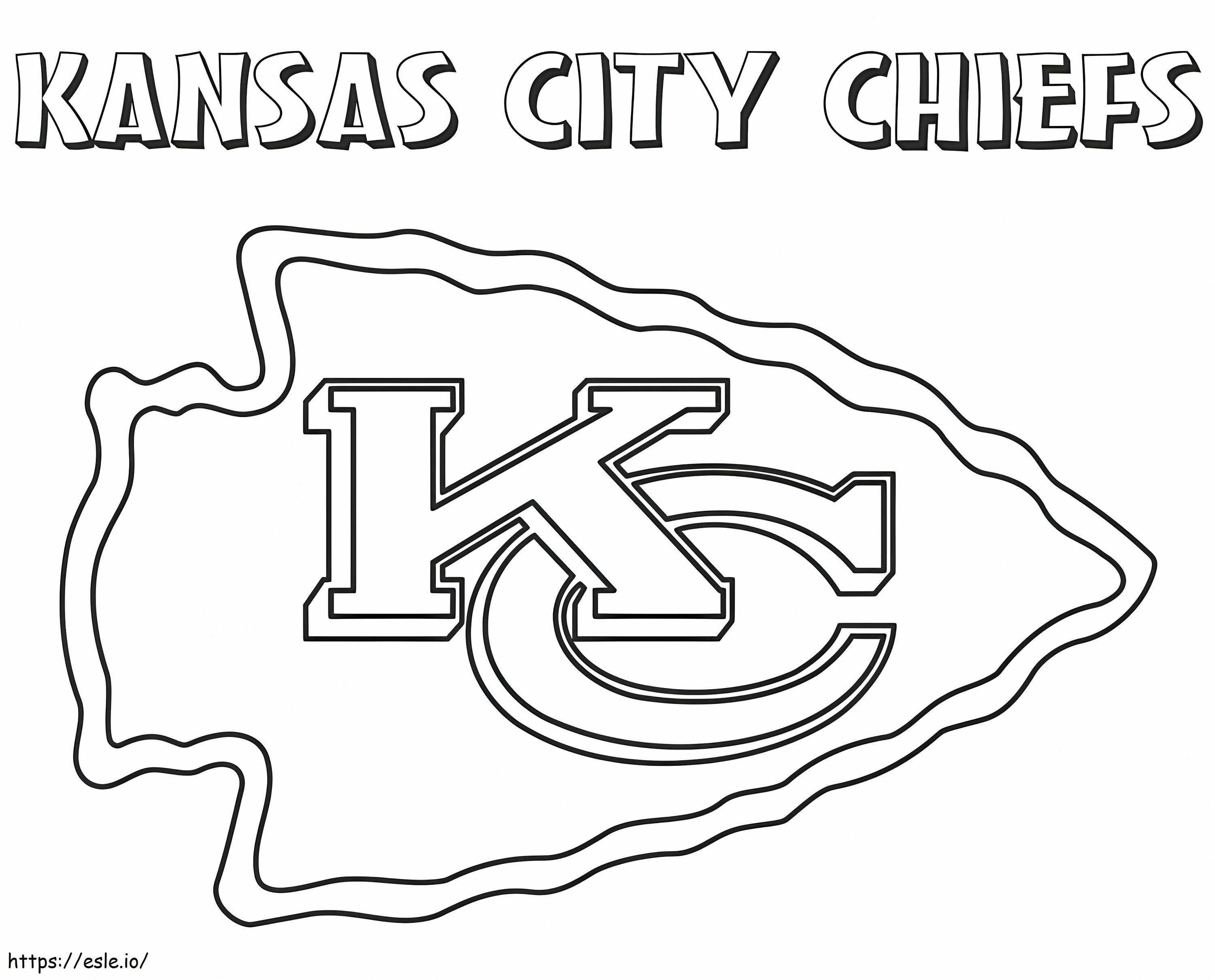 Afdrukken Kansas City Chiefs kleurplaat kleurplaat