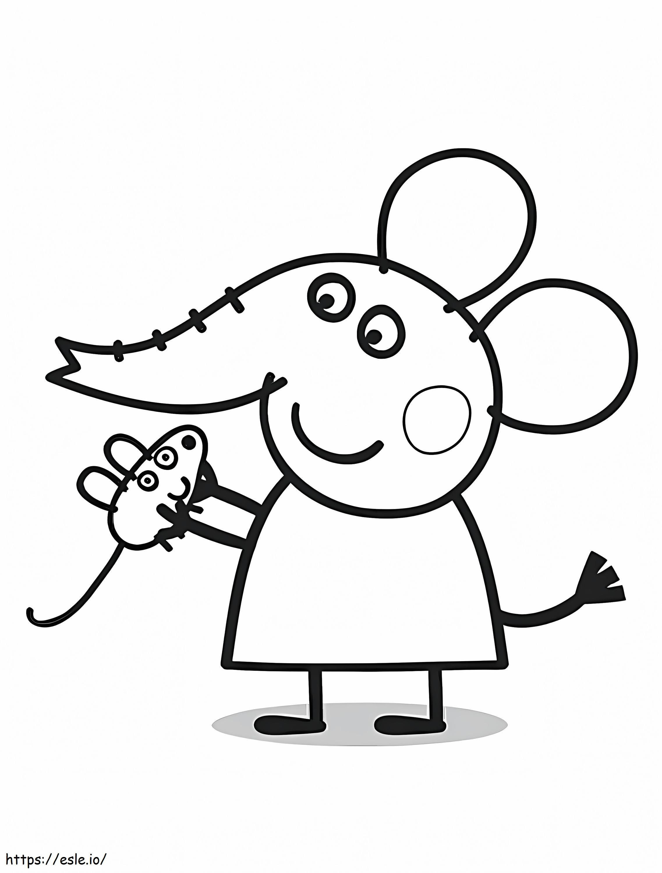 Emily Elephant coloring page