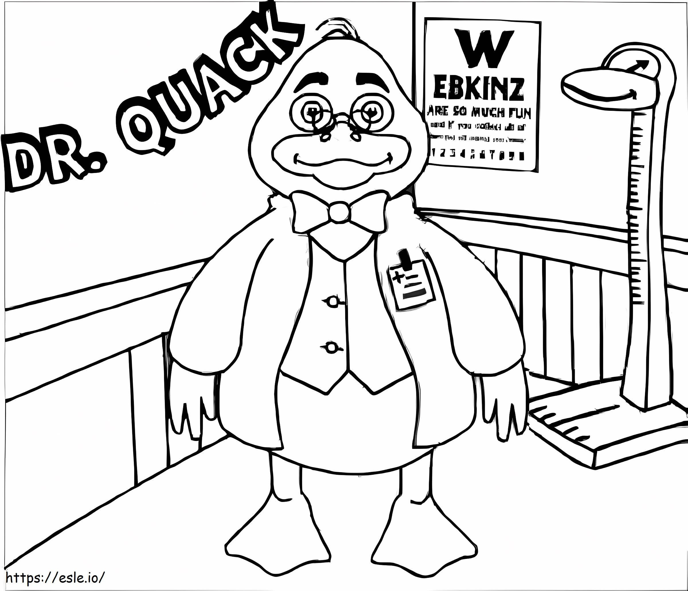 Doktor Quack Webkinz kolorowanka