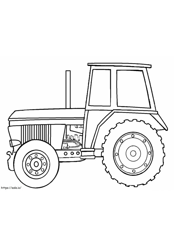 Tractor 3 de colorat