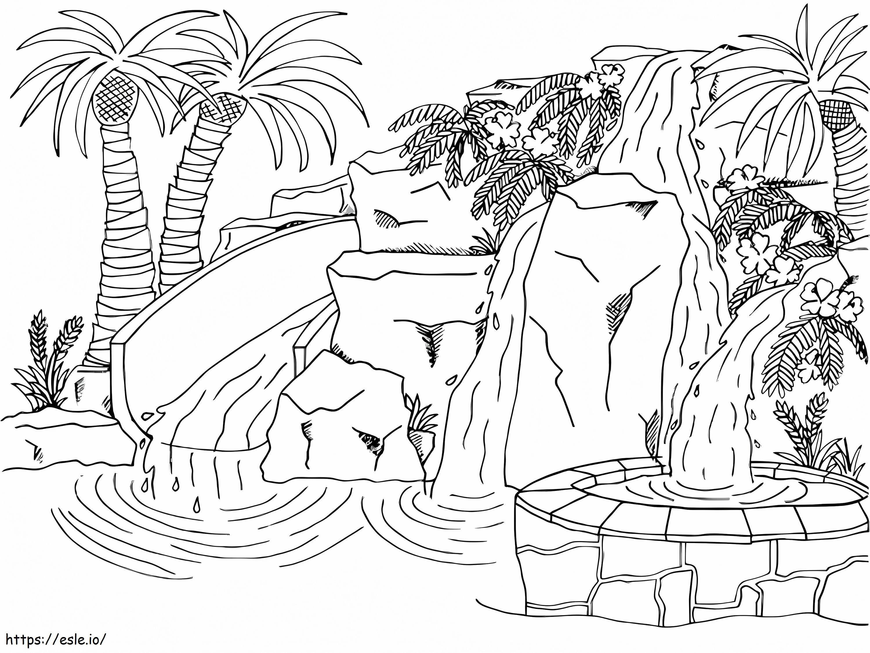 Beautiful Pool coloring page