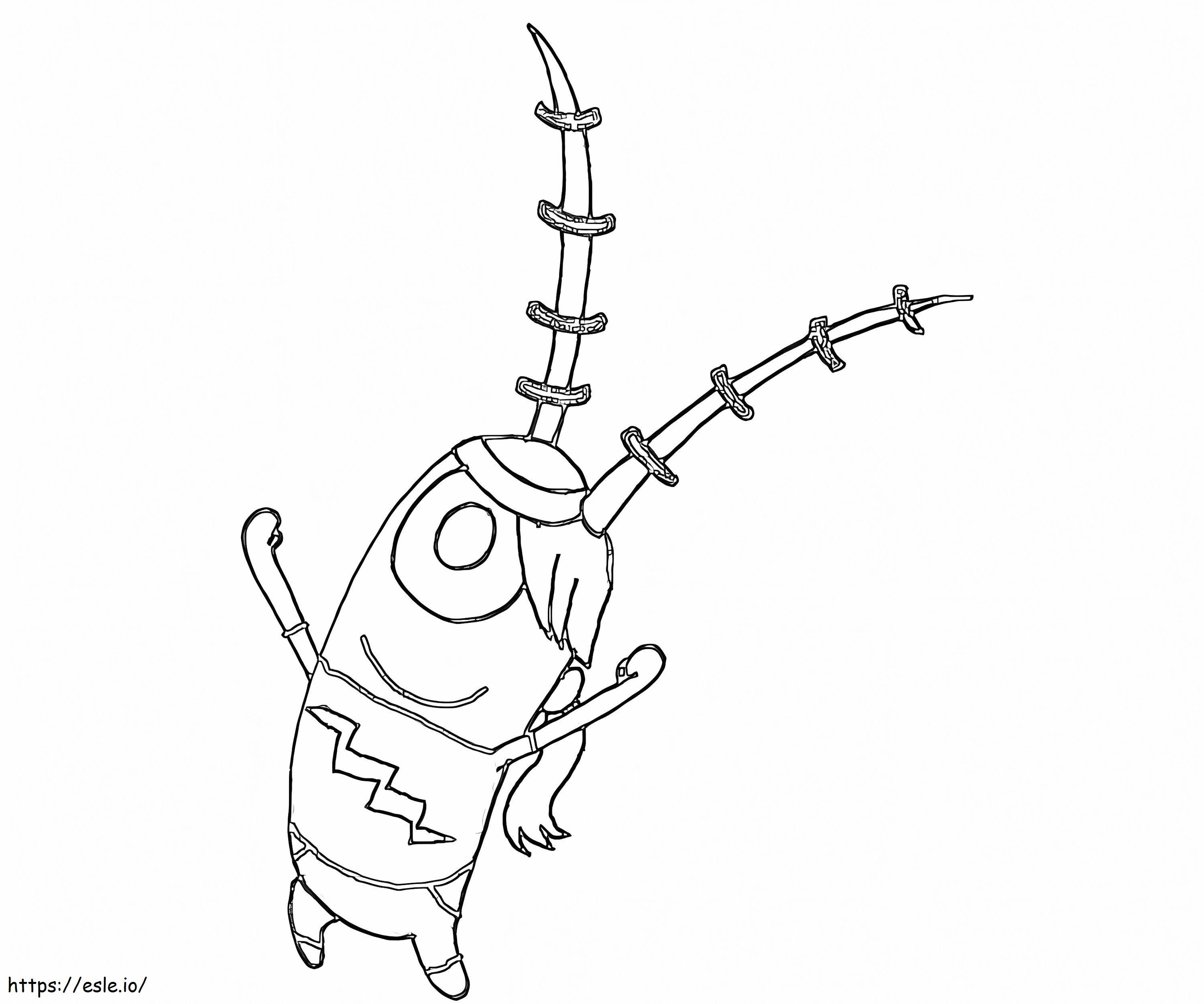 Plankton With Power coloring page