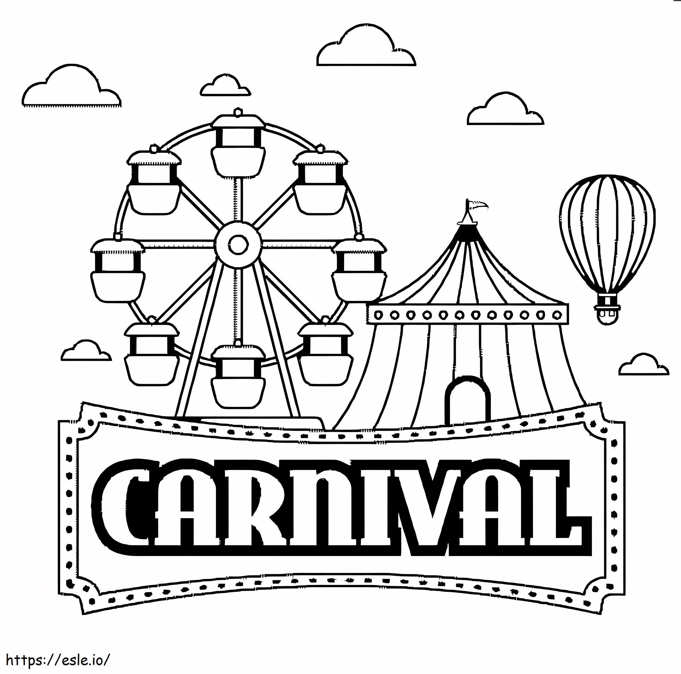 Carnaval 19 para colorir