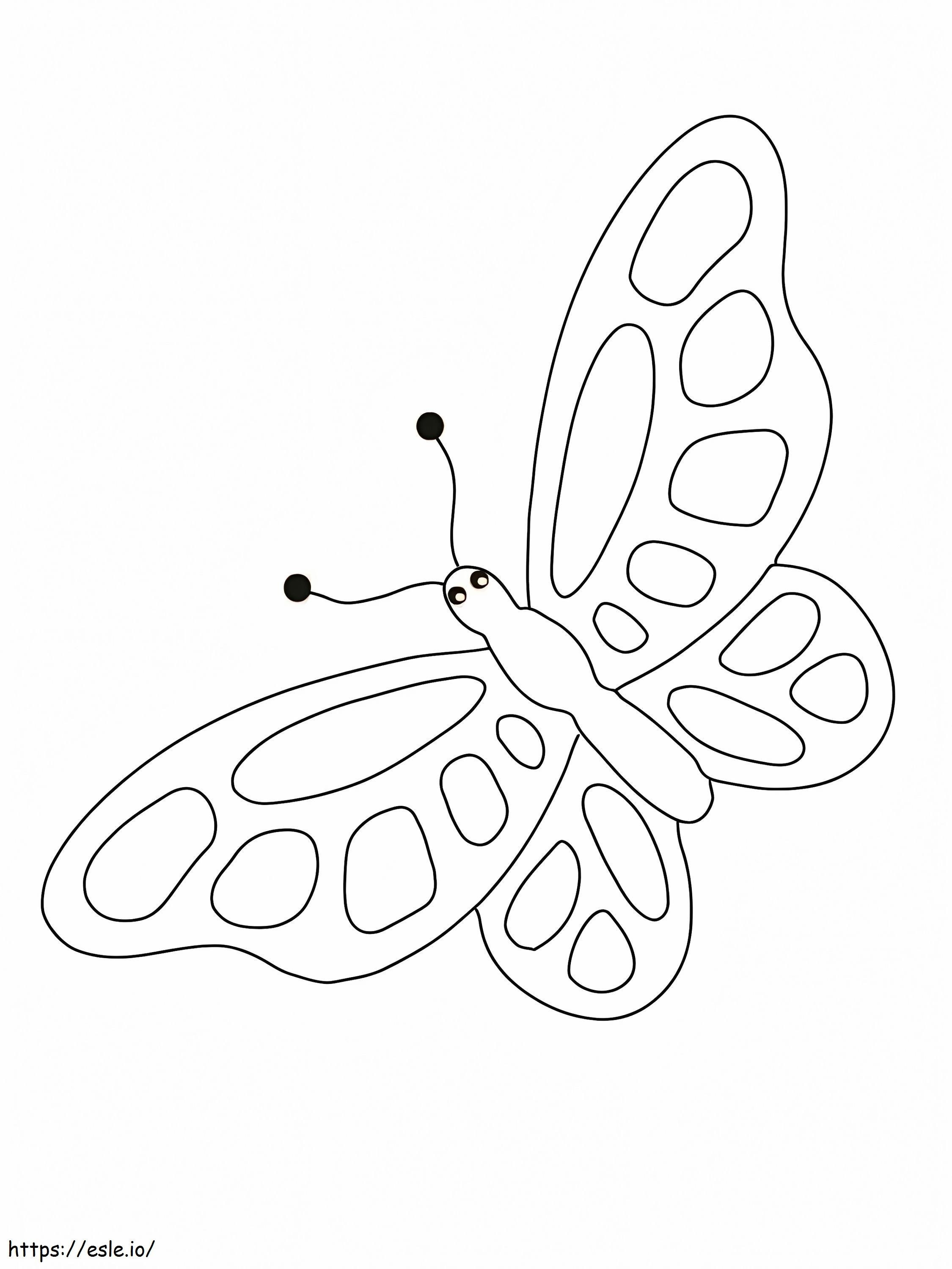 Elragadó pillangó kifestő