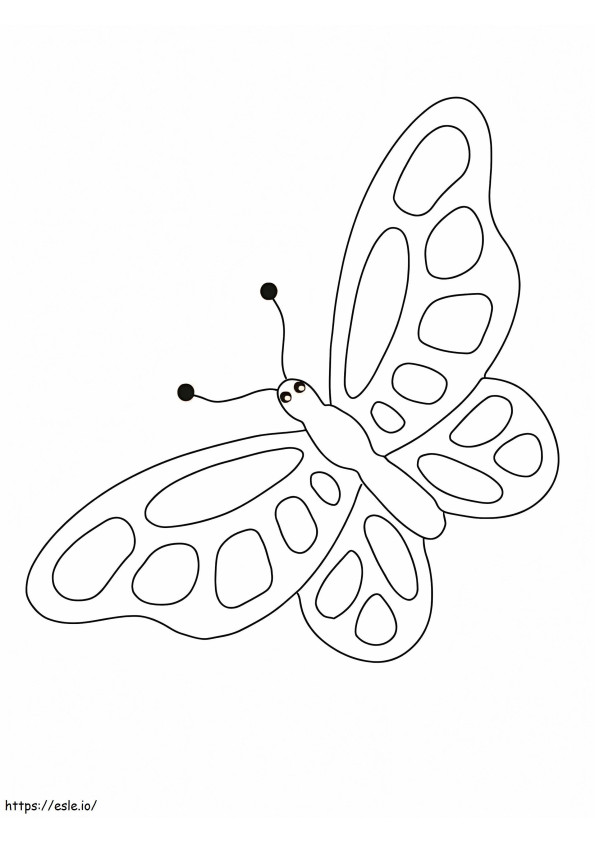Delightful Butterfly coloring page