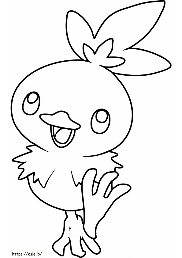 Lovely Torchic coloring page
