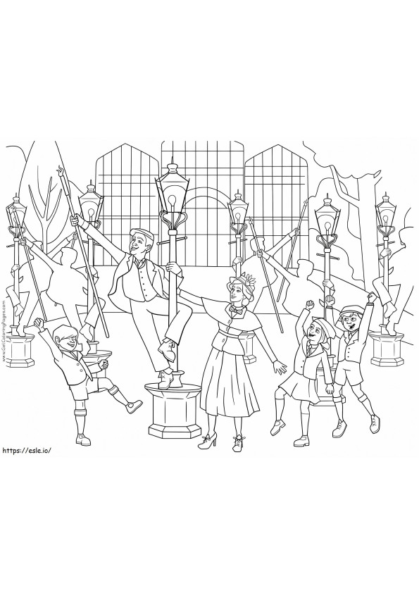 Mary Poppins 13 coloring page