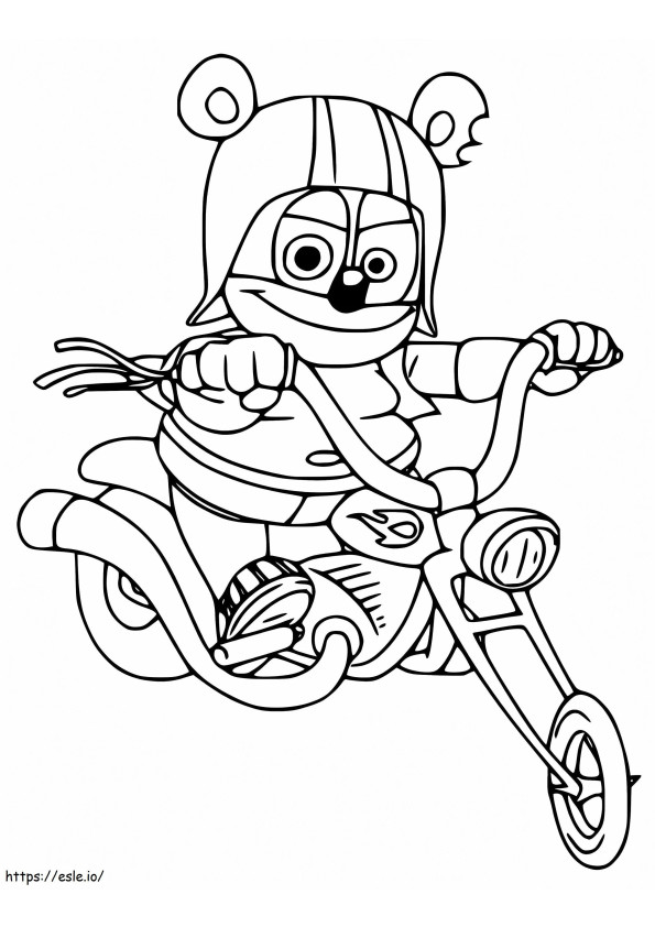 Cool Gummy Bear coloring page