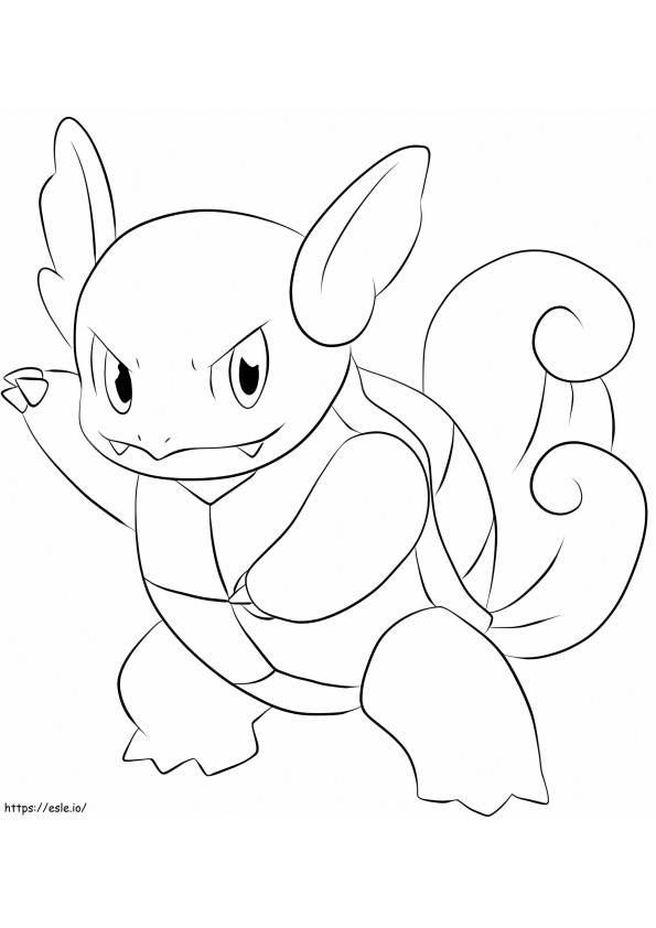 Wartortle 2 coloring page
