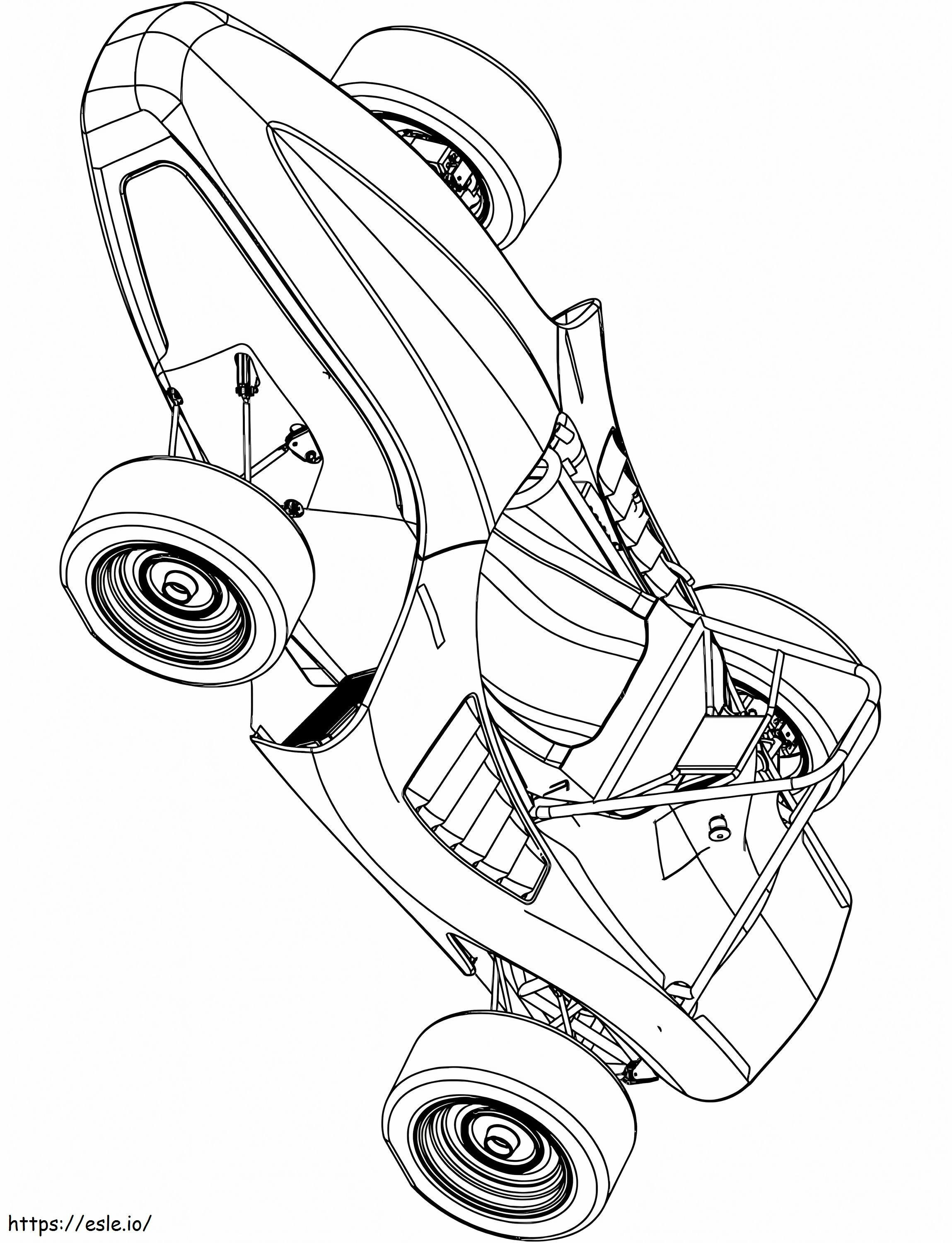 1570632062 Go Kart Race Car A4 coloring page