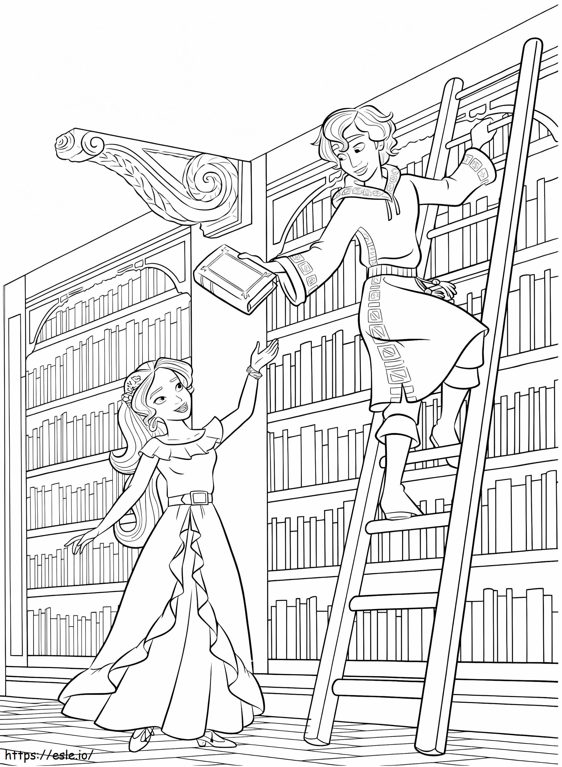 1535077537 Elena Mateo In Library A4 coloring page