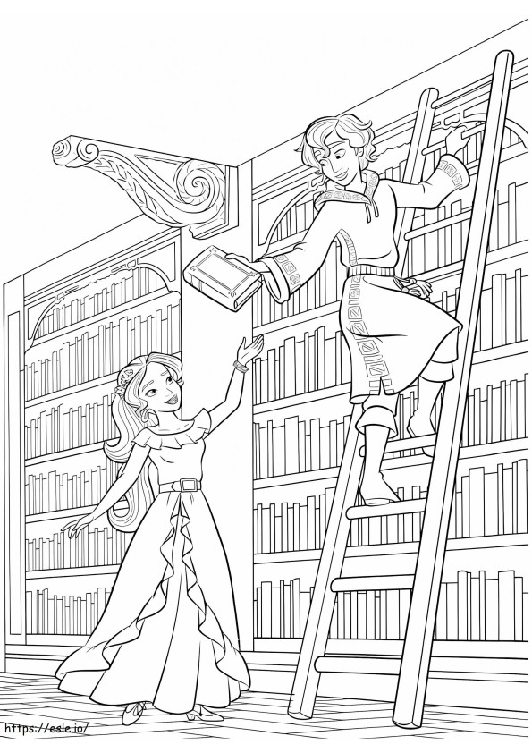 1535077537 Elena Mateo In Library A4 coloring page