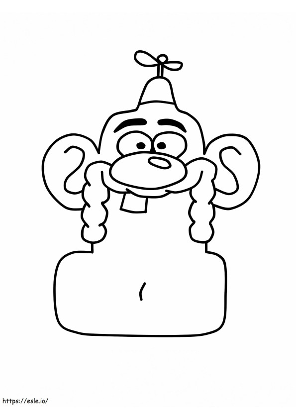 Uncle Grandpa Face coloring page
