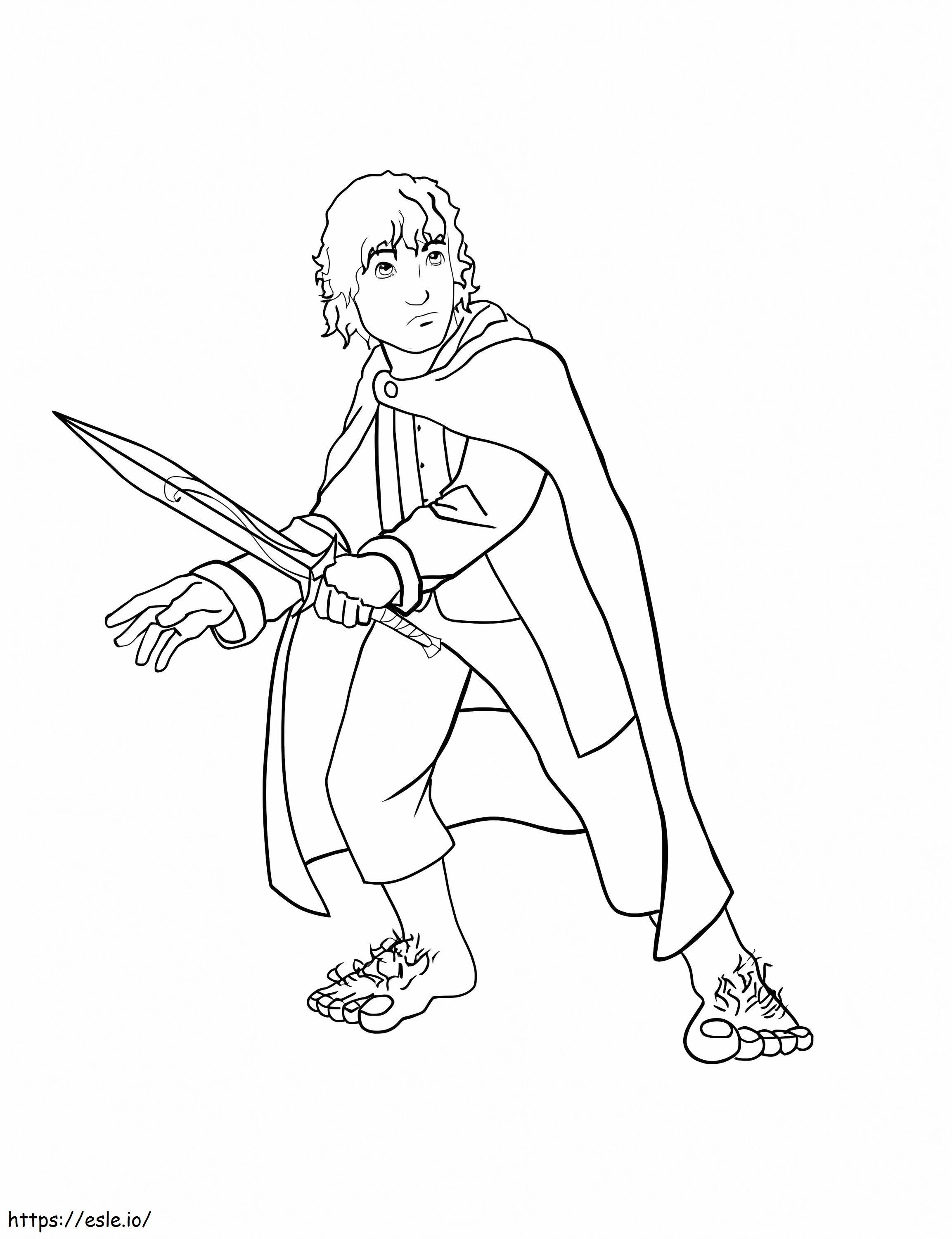 Frodo coloring page
