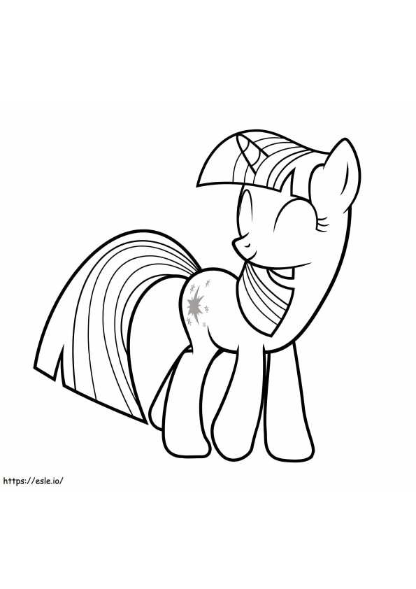 Free Twilight Sparkle To Color coloring page