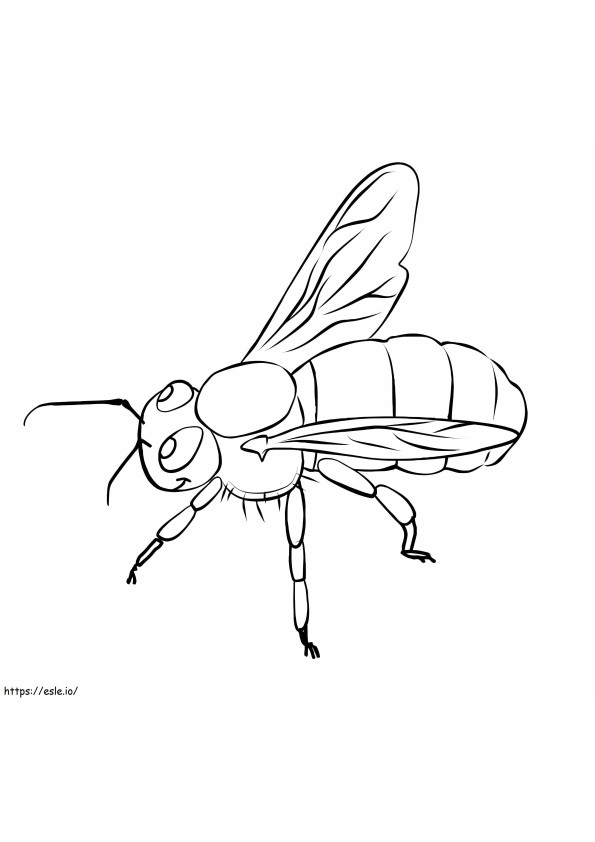 Printable Bee coloring page