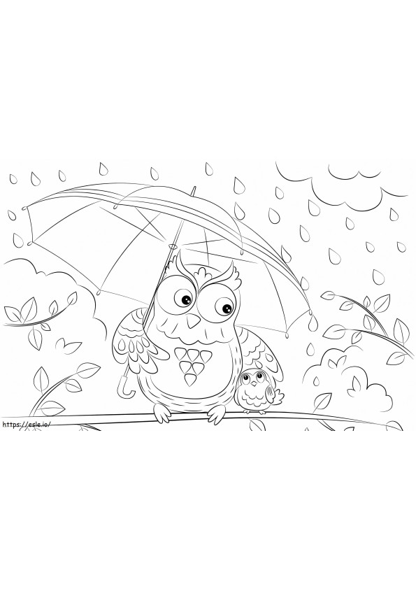 Owl 12 coloring page