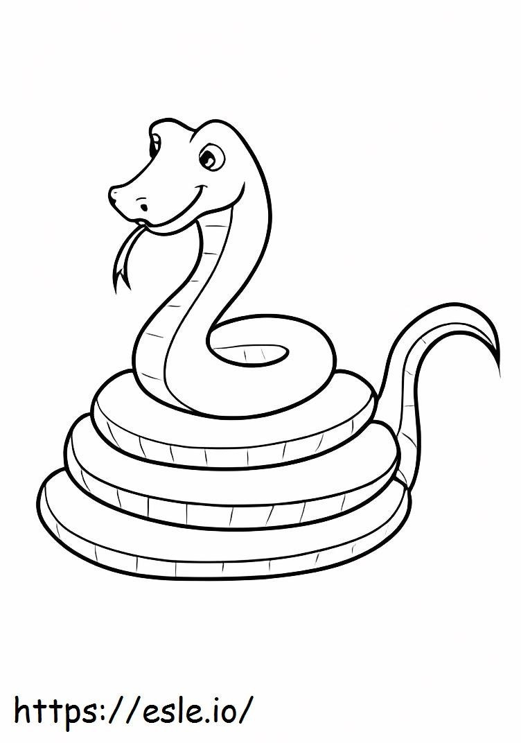Kígyó kifestő