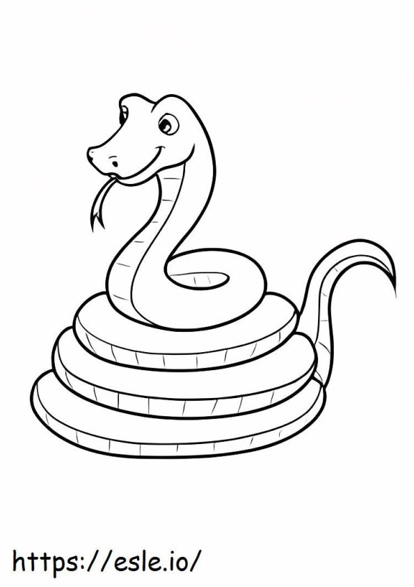 Coloriage Serpent à imprimer dessin